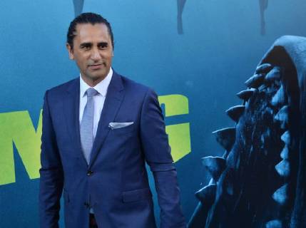 Cast member Cliff Curtis attends the premiere of the sci-fi motion picture thriller The Meg at TCL Chinese Theatre in the Hollywood section of Los Angeles on August 6, 2018. Storyline: After escaping an attack by what he claims was a 70-foot shark, Jonas Taylor must confront his fears to save those trapped in a sunken submersible.  LAP2018080637 JIMxRUYMEN