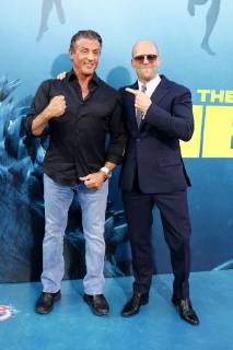 Sylvester Stallone and Jason Statham at The Meg Film Premiere on 6 08 2018 in Hollywood Los Angeles The Meg Film Premiere in Hollywood Los Angeles 2018
