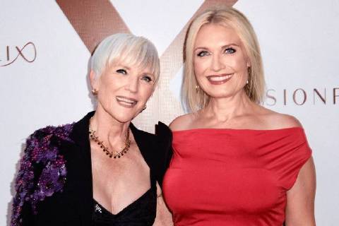 Maye Musk and her daughter Tosca Musk at the Driven Film Premiere on 8 08 2018 in Los Angeles Passionflix s Driven World Premiere in Los Angeles 2018