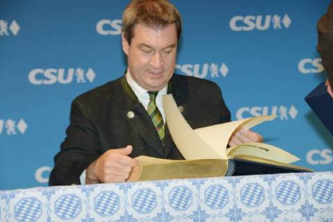 Markus Soeder Bavarian State Premier Keferloh near Muenchen 02 09 18 On the occasion of the Traditional Farmers Market Soeder