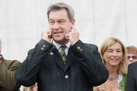 Markus Soeder Bavarian State Premier Keferloh near Muenchen 02 09 18 On the occasion of the Traditional Farmers Market Soeder