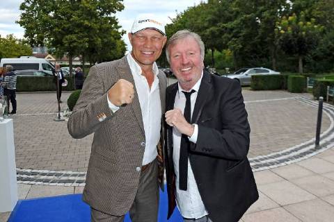 6 Aktion Kinderträume Golf Cup Axel Schulz and Werner Schulze Erdel on the occasion of the 6 Aktion Kinderträume Golf Cup on 07 09 2018 in St Leon Rot 20180907MWI1695