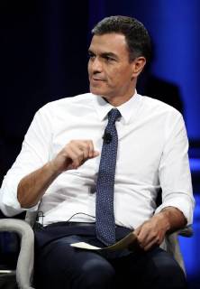 Spanish Prime Minister Pedro Sanchez and his Canadian counterpart Justin Trudeau take part in the Global Progressive Forum, at the Ritz Carlton Hotel, in Montreal, Canada, 23 September 2018. Spanish Prime Minister Pedro Sanchez visit in Montreal !ACHTUNG: NUR REDAKTIONELLE NUTZUNG! Copyright: xBallesterosx MONT20 20180923-636733430385579340