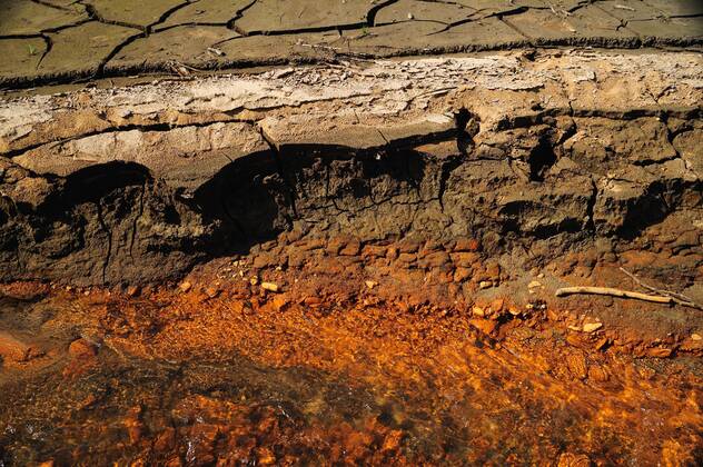 Europe Germany Saxony Osterzgebirge Landkreis Saxon Switzerland dam Lehnmühle dried up basin