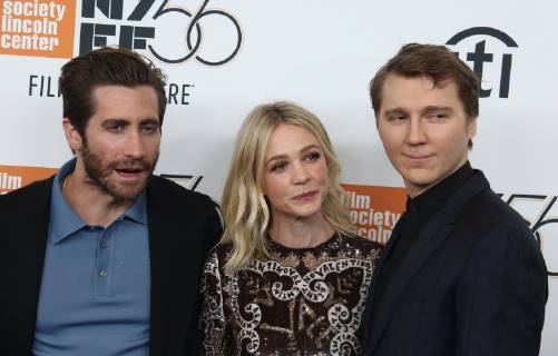 September 30, 2018 - New York City, New York, U.S. - Actors JAKE GYLLENHAAL, CAREY MULLIGAN and PAUL DANO attend Wildlife held during the 56th New York Film Festival held at Alice Tully Hall at Lincoln Center. New York City U.S. - ZUMAk03_ 20180930_zaf_k03_057 Copyright: xNancyxKaszermanx