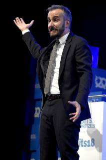 Jan Böhmermann at the 6-bit Pretzels Founders Festival 2018 at the ICM Munich 30 09 2018 Foto:xP.xSchönbergerx xFuturexImage