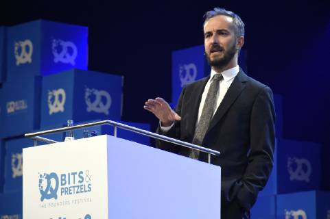 Jan Böhmermann at the 6-bit Pretzels Founders Festival 2018 at the ICM Munich 30 09 2018 Foto:xP.xSchönbergerx xFuturexImage