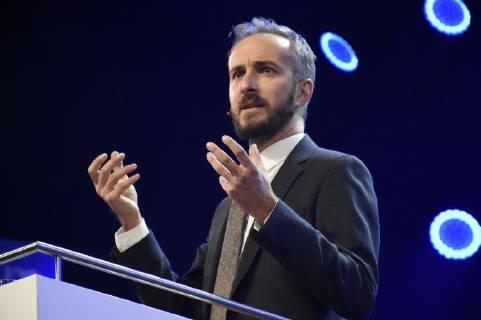 Jan Böhmermann at the 6-bit Pretzels Founders Festival 2018 at the ICM Munich 30 09 2018 Foto:xP.xSchönbergerx xFuturexImage