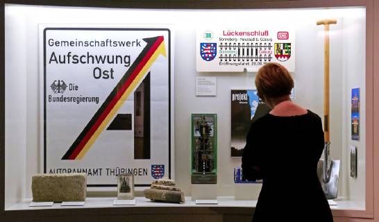 Minister of Culture Monika Gruetters CDU opened the new permanent exhibition of the Contemporary History Forum Leipzig on Monday eveni Copyright: epd-bild PeterxEndig EDITORIAL USE ONLY