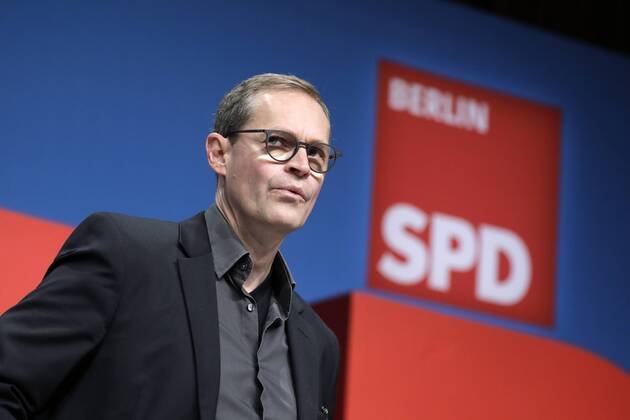Michael Müller SPD State Chairman and Governing Mayor of Germany Berlin Maritim Hotel Berlin SPD State Party Conference 16 and 17 November 2018