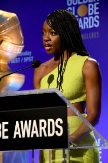 06 December 2018 - Beverly Hills, California - Danai Gurira . 2018 Golden Globes Nominations held at Beverly Hilton Hotel. Photo Credit: Birdie Thompson AdMedia 233097 2018-12-06 CA Beverly Hills Etats-Unis  Copyright: xAdMediax STAR_233097_003