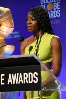 06 December 2018 - Beverly Hills, California - Danai Gurira . 2018 Golden Globes Nominations held at Beverly Hilton Hotel. Photo Credit: Birdie Thompson AdMedia 233097 2018-12-06 CA Beverly Hills Etats-Unis  Copyright: xAdMediax STAR_233097_007