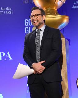 06 December 2018 - Beverly Hills, California - Christian Slater . 2018 Golden Globes Nominations held at Beverly Hilton Hotel. Photo Credit: Birdie Thompson AdMedia 233097 2018-12-06 CA Beverly Hills Etats-Unis  Copyright: xAdMediax STAR_233097_041