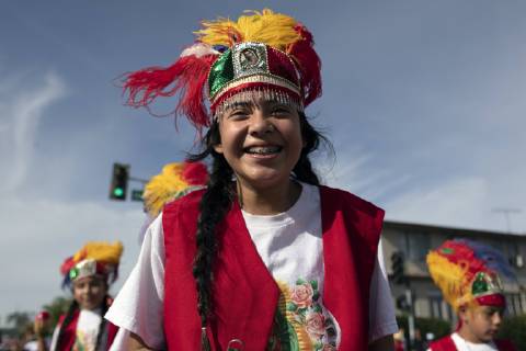 December 9, 2018 - Los Angeles, California, United States - People take part in the 87th Annual Procession and Mass in honor of Our Lady of Guadalupe in Los Angeles, California on December 9, 2018. The Catholic procession is the oldest religious procession in Los Angeles and celebrates the apparition of the Virgin Mary in Mexico in 1531. Los Angeles United States  - ZUMAn230 20181209_zaa_n230_555 Copyright: xRonenxTivonyx