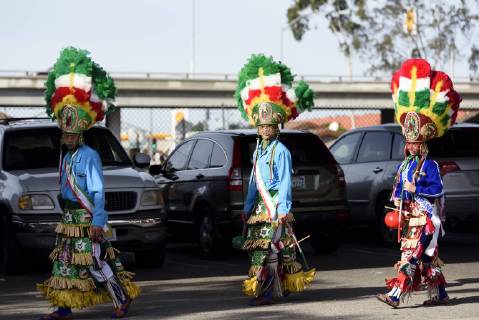 December 9, 2018 - Los Angeles, California, United States - People take part in the 87th Annual Procession in honor of Our Lady of Guadalupe in Los Angeles, California on December 9, 2018. The Catholic procession is the oldest religious procession in Los Angeles and celebrates the apparition of the Virgin Mary in Mexico in 1531. Los Angeles United States  - ZUMAn230 20181209_zaa_n230_558 Copyright: xRonenxTivonyx