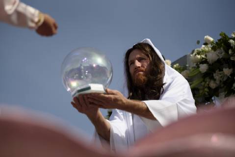 December 9, 2018 - Los Angeles, California, United States - People take part in the 87th Annual Procession and Mass in honor of Our Lady of Guadalupe in Los Angeles, California on December 9, 2018. The Catholic procession is the oldest religious procession in Los Angeles and celebrates the apparition of the Virgin Mary in Mexico in 1531. Los Angeles United States  - ZUMAn230 20181209_zaa_n230_561 Copyright: xRonenxTivonyx