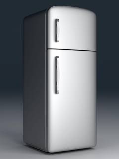  A classic Fridge. 3D rendered Illustration.  Copyright: xSpectralx Panthermedia08196947