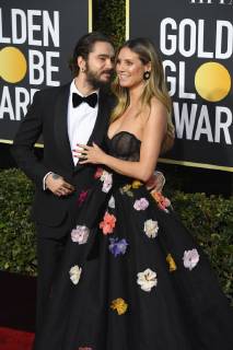 January 6, 2019 - Los Angeles, California, U.S. - Tom Kaulitz and Heidi Klum during red carpet arrivals for the 76th Annual Golden Globe Awards at The Beverly Hilton Hotel. Los Angeles U.S. - ZUMAz03_ 20190106_zbp_z03_402 Copyright: xKevinxSullivanx