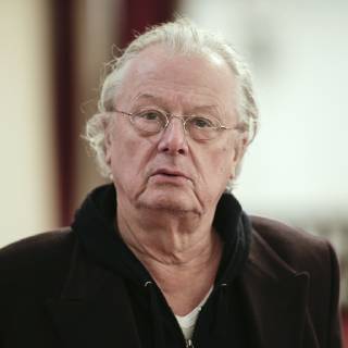 14 01 2019 Berlin Germany Press conference with Frank Castorf on his new play Galileo Galilei Das Theater und die Pest Von und nach Bertolt Brecht Premiere on 19 January 2019 at Berliner Ensemble Foto Theaterdireisseur Frank Castorf on the occasion of a press conference at Berliner Ensemble