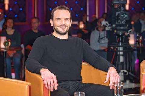 MDR Riverboat TV Chef Steffen Henssler on the occasion of the recording of the MDR talk show Riverboat on 18 01 2019 in Studio 3 of Mediacity Leipzig 20190118SFL0041