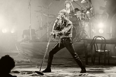 David Bowie live at the Rockpalast Open Air Festival on the open air stage Loreley Sankt Goarshausen 22 06 1996 Foto:xI.xEdingerx xFuturexImage