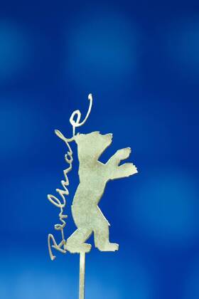 February 8, 2019 - Berlin, Germany - The logo of Berlinale attends the Flatland Press conference at the 69th Berlinale International Film Festival Berlin on February 8, 2019, in Berlin, Germany. The Berlin film festival will be running from February 7 to 17, 2019. Nearly 400 movies from around the world will be presented, with 17 vying for the prestigious Golden Bear top prize. Berlin Germany  - ZUMAn230 20190208_zaa_n230_101 Copyright: xManuelxRomanox