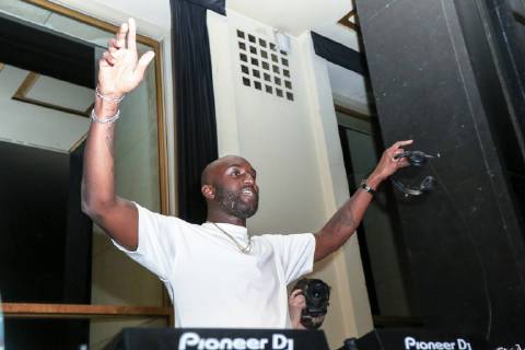 Paris Fashion Week. Soiree Inside Rainbow, collaboration Virgil Abloh et Evian. Rainbow Inside Party. Virgil Abloh. 235718 2019-02-25 Palais de Chaillot Paris France  Copyright: xSebastienxFremontx xStarfacex STAR_235718_034