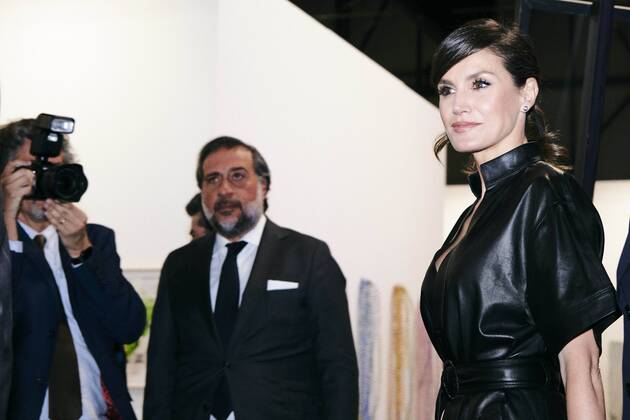 Entertainment Themen der Woche KW09 Entertainment Bilder des Tages 28-02-2019 Madrid Queen Letizia and King Felipe during the opening of the International Contemporary Art Fair ARCO at the IFEMA Exhibition Centre on the 2nd day of the 2 day statevisit with the president of Peru, Martin Vizcarra Cornejo and Maribel Diaz Cabello in Madrid. No Spain Copyright: xPPE THORTONx