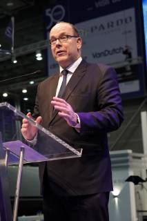 21 01 2019 Prince Albert II of Monaco at the presentation of the ocean tribute award 2019 at the 50 boot in Düsseldorf Düsseldorf Exhibition hall 6 North Rhine-Westphalia Germany keine
