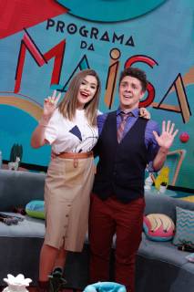 OSASCO, SP - 11.03.2019: LANÇAMENTO PROGRAMA DA MAISA SBT - Maisa Silva and Oscar Filho at the press conference to present their new program, called "Pama daa da Maísa", which debuts at SBT on Saturday (16), at 2:15 p.m. Talk show will be the first sst solo show by Maísa Silva, after much success in participation in soap operas and in the Bom dia e Companhia program. x1696318x CesarxConventi