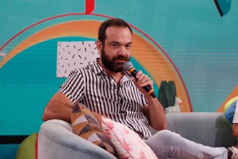OSASCO, SP - 11.03.2019: LANÇAMENTO PROGRAMA DA MAISA SBT - Director Lucas Gentil, responsible for the Bake Off Brasil program, talks to the press about the launch of Maisa SIlva& 39;s new PrT Program. The program will debut this Saturday (16) at 2:15 pm Eastern time. x1696326x CesarxConventi