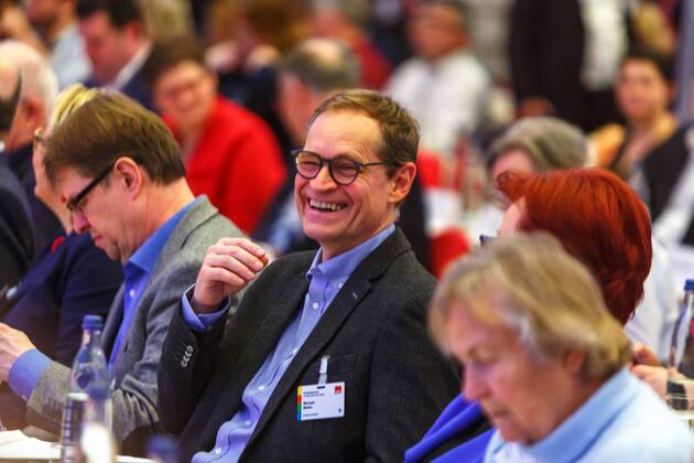 DEU Deutschland Berlin 23 03 2019 SPD Party Convention on the European Election Programme Launch of the 2019 European Election Campaign Michael Müller SPD Governing Mayor of Berlin