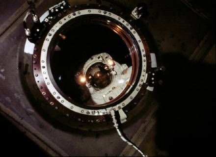 February 7, 2001 - Space - Astronaut Robert L. Curbeam, Jr., STS-98 mission specialist, was photographed during the second of three spacewalks by a member of the Expedition 1 crew in the newly installed Destiny laboratory. Space - ZUMAz03_ 20010207_sha_z03_737 Copyright: xNASAx