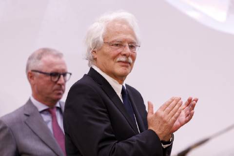Thomas Roth at the presentation of the Lew Kopelew Prize for Peace and Human Rights 2019 which was awarded this year to Captain Claus Peter Reisch and the Dresden Sea Rescue Initiative Mission Life e V at the headquarters of the Kreissparkasse Köln am Neumarkt Cologne 07 04 2019 Foto:xC.xHardtx xFuturexImage