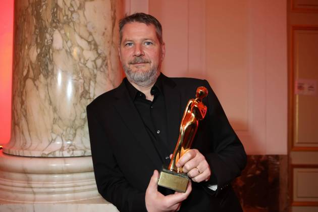 13 04 2019 Vienna Hofburg ROMY Film u TV Prize Gala Award of the ORF u KURIER Television Prize Andreas Prochaska in picture with d Award ROMY Film u TV Prize