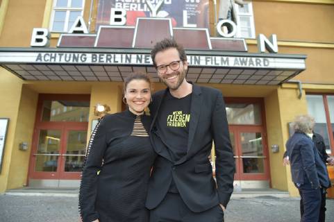 Film Premiere when Flying Traeumen Katharina Wackernagel Jones Grosch at the premiere when Flying Traeumen Regiedebuet by Katharina Nagel in Achtung Berlin in Berlin on 16 04 2019 APP