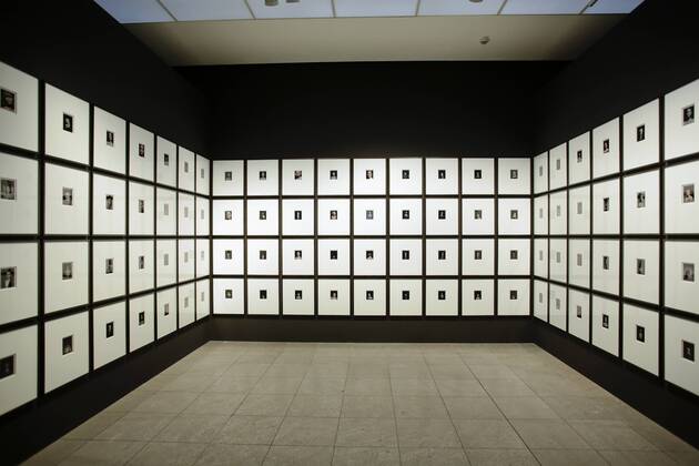 25 04 2019 Berlin Germany Press preview of the exhibition Andreas Muehe Mischpoche at the Hamburger Bahnhof Museum für Gegenwart Ð Berlin In two large-format photograp