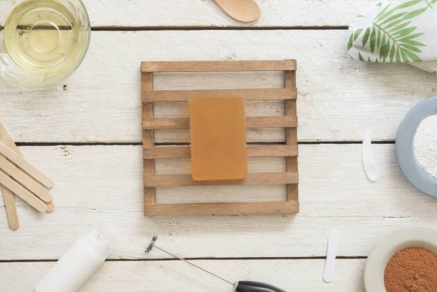 Natural soap made at home  SKCF00570