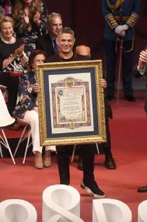 The singer Alejandro Sanz receives the gold medal of the city of Seville that names him as an adopted son, Thursday, May 30, 2019 Cordon Press