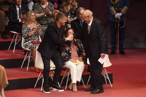 The singer Alejandro Sanz receives the gold medal of the city of Seville that names him as an adopted son, Thursday, May 30, 2019 Cordon Press