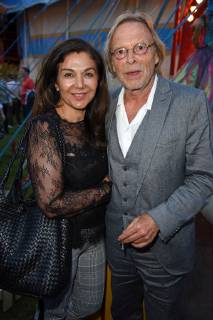 Volker Lechtenbrink with wife Guel Ural Aytekin at the Circus Roncalli premiere on the Moorweide in Hamburg on 07 06 2019