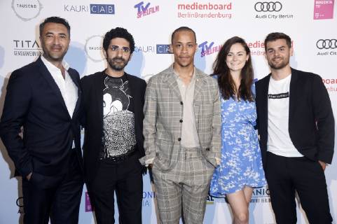 Mehmet Kurtulus, Reza Brojerdi, Jerry Hoffmann, Lea van Acken and Lucas Reiber at the presentation of the Berlin Series Award 2019 in the Titanic Hotel Gendarmenmarkt Berlin, 13 06 2019 Foto:xN.xKubelkax xFuturexImage