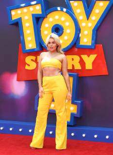 June 16, 2019 - London, United Kingdom - Tallia Storm attends the European Premiere of Toy Story 4 at Odeon Luxe, Leicester Square in London. London United Kingdom - ZUMAs197 20190616_zaa_s197_140 Copyright: xKeithxMayhewx