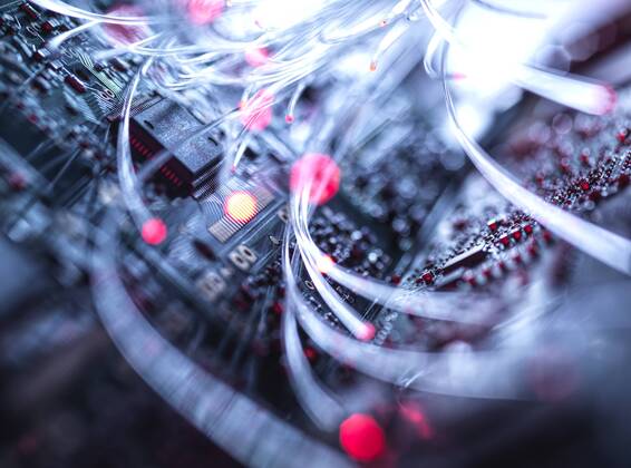 Fibre optics carrying data to computer hardware property released  ABRF00380