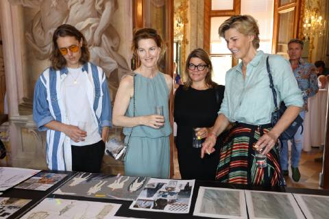 Austrian Art Award DFG Vienna, Fashion School Hetzendorf, 26 06 2019 Pierre SARKOZY, Michel MAYER, Lilli HOLLEIN, Desiree Treichl STÜRGKH