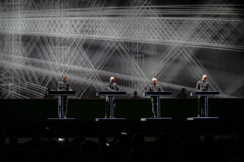Italy: Kraftwerk in concert Kraftwerk in concerto al Teatro Romano di Ostia Antica a Rome. Roma Lazio Italy Teatro Romano di Ostai Antica  DanielaxFranceschelli