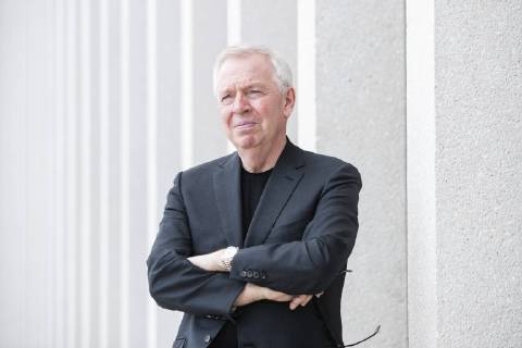 Architect David Chipperfield at James Simon Galerie during a press preview on 1 July 2019 Press preview James Simon Galerie in Berlin