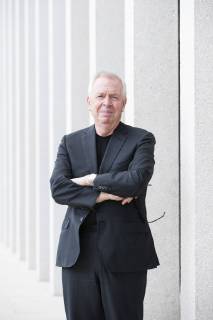 Architect David Chipperfield at James Simon Galerie during a press preview on 1 July 2019 Press preview James Simon Galerie in Berlin