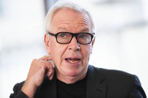 Architect David Chipperfield at James Simon Galerie during a press preview on 1 July 2019 Press preview James Simon Galerie in Berlin