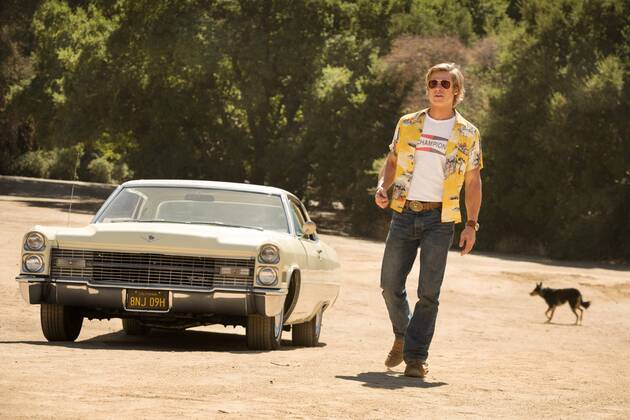 RELEASE DATE: August 9, 2019 TITLE: Once Upon a Time in Hollywood STUDIO: DIRECTOR: Quentin Tarantino PLOT: A TV actor and his stunt double embark on an odyssey to make a name for themselves in the film industry during the Charles Manson murders in 1969 Los Angeles. STARRING: BRAD PITT as Cliff Booth. Los Angeles U.S. - ZUMAl90_ 20190706_sha_l90_401 Copyright: xColumbiaxPicturesx
